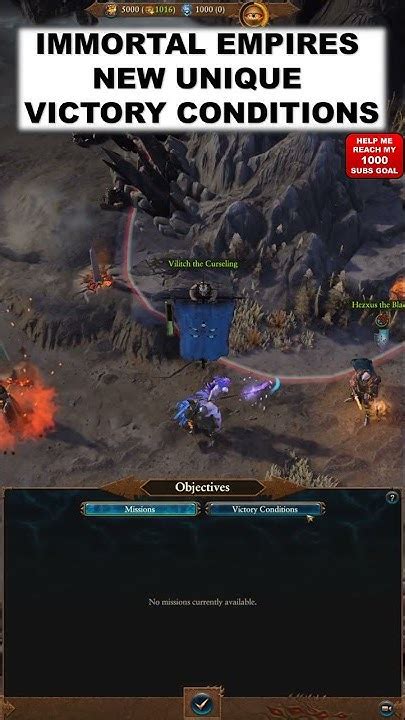 Champions of Chaos Immortal Empires Victory Conditions .